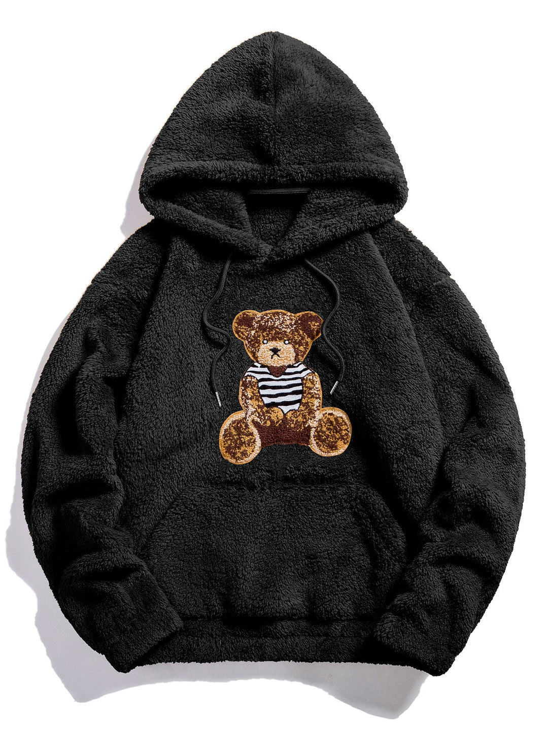 Boaz | Teddyhoodie met geborduurde berenapplicatie