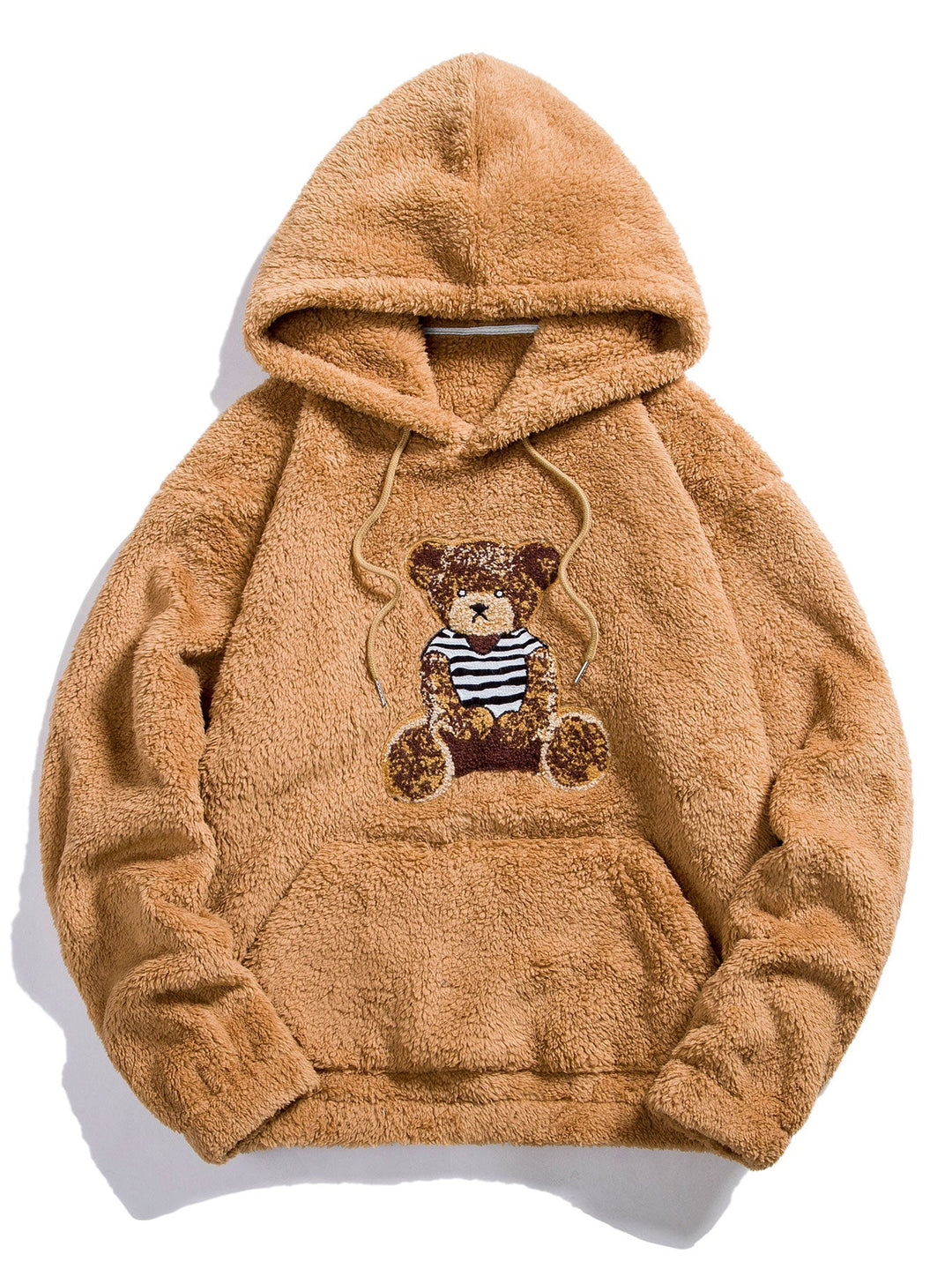 Boaz | Teddyhoodie met geborduurde berenapplicatie