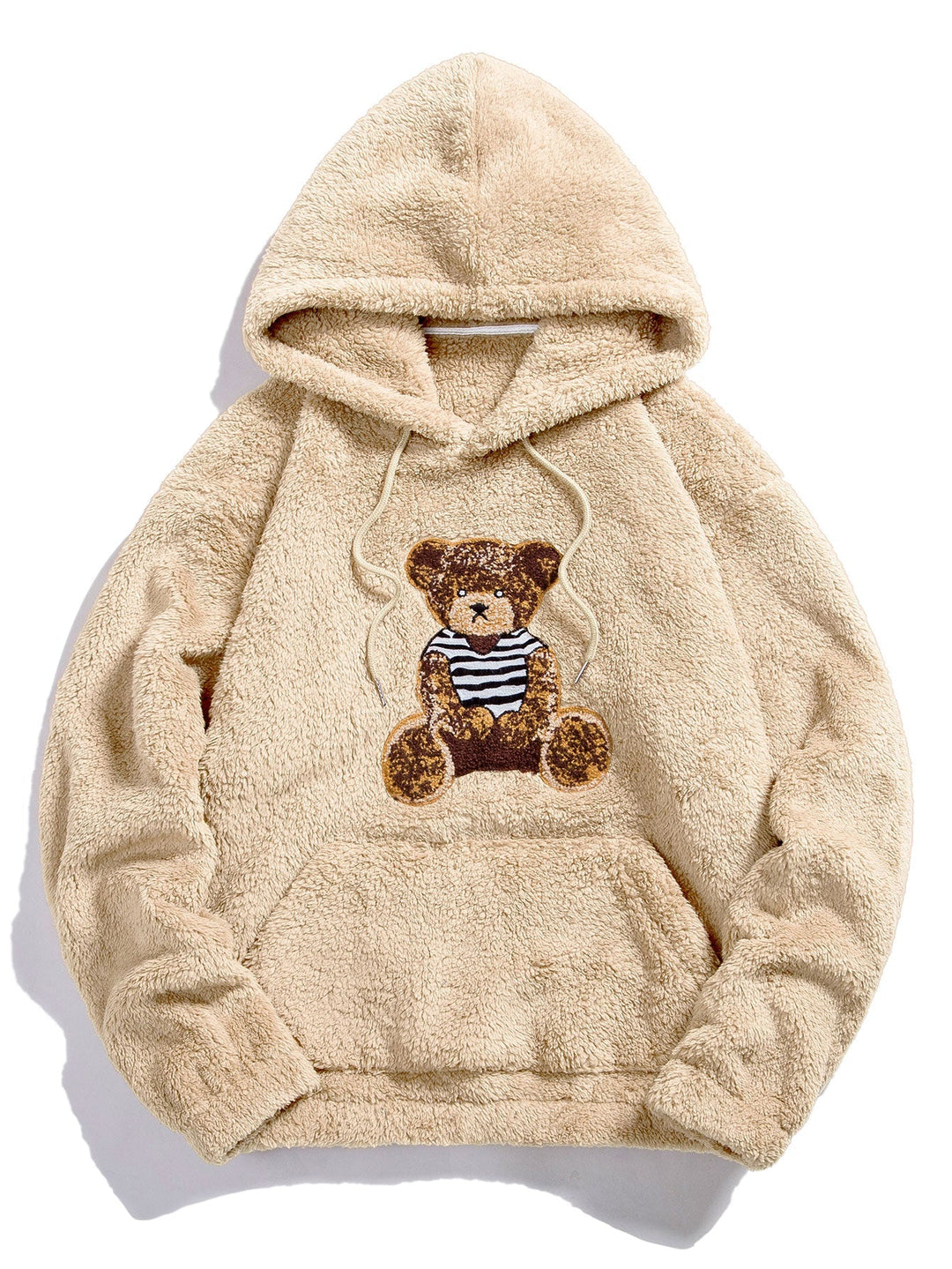 Boaz | Teddyhoodie met geborduurde berenapplicatie