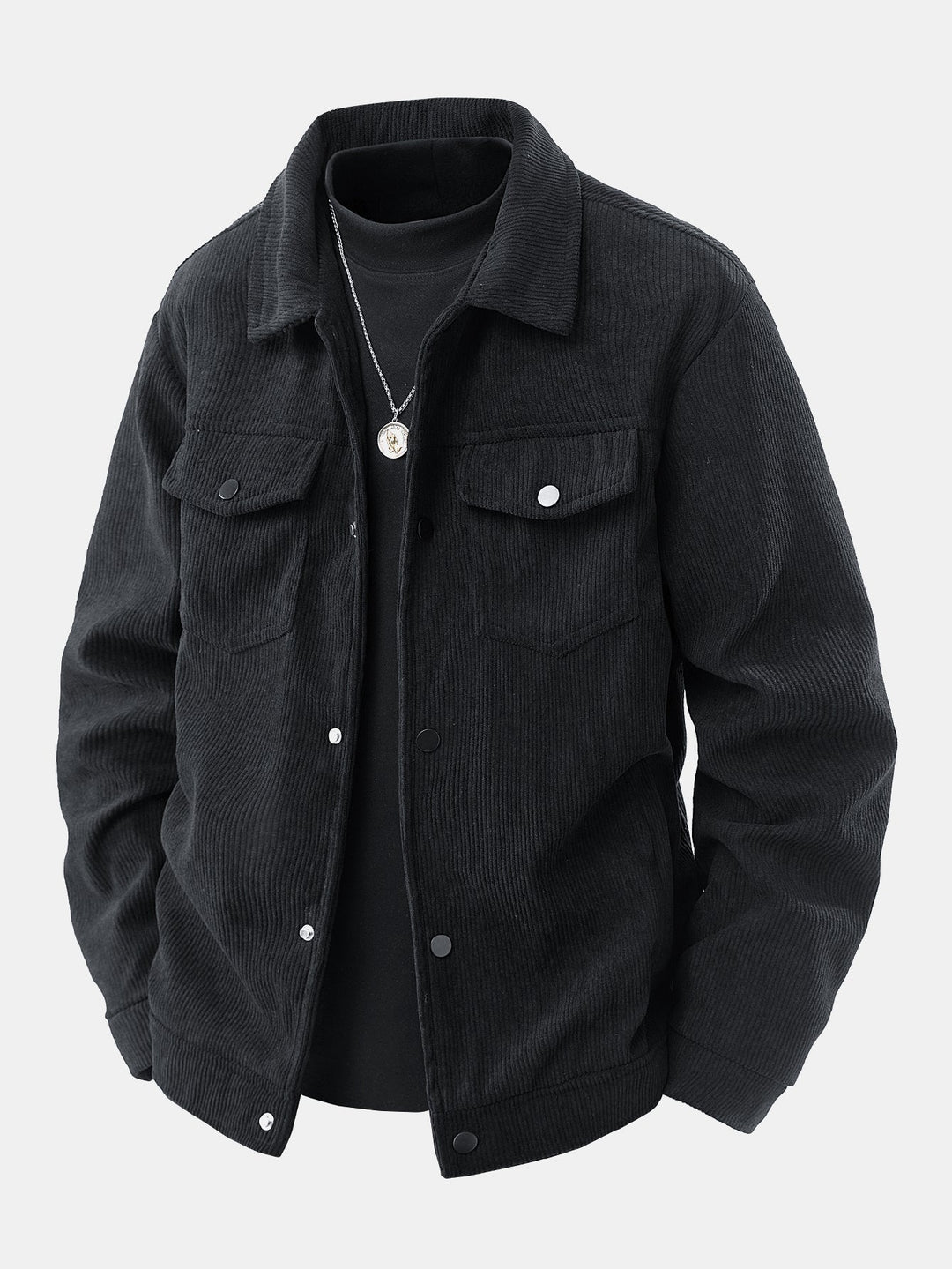 Jur | Corduroy jack met opgezette zakken