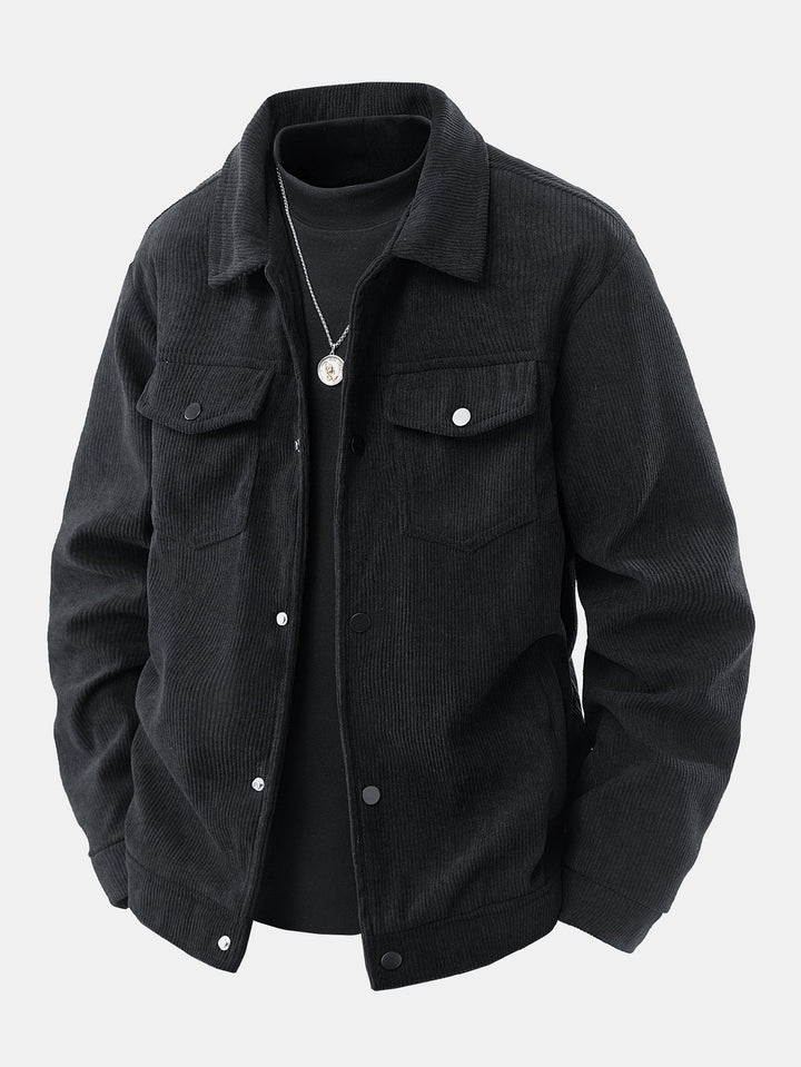 Jur | Corduroy jack met opgezette zakken