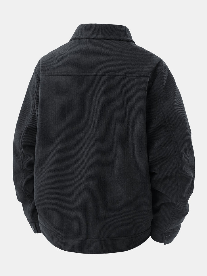Jur | Corduroy jack met opgezette zakken