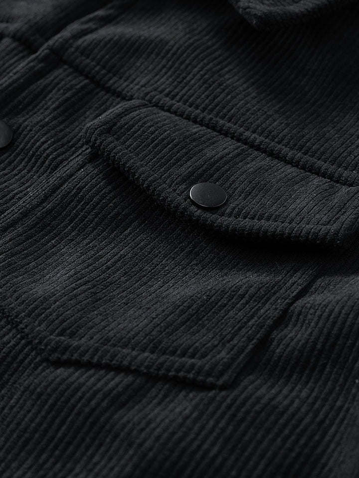 Jur | Corduroy jack met opgezette zakken