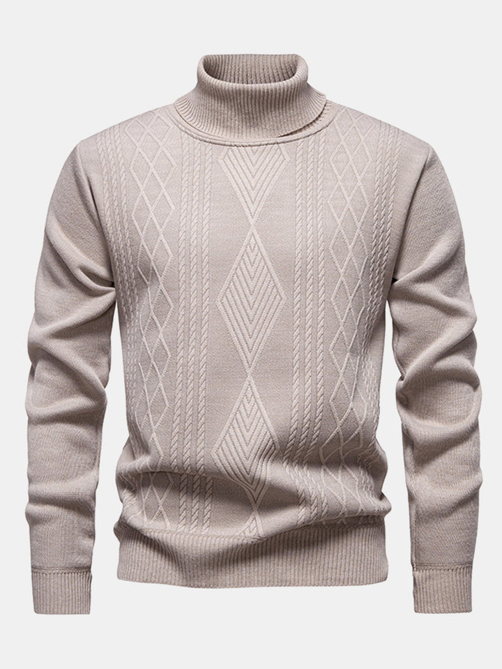 Joris | Jacquard coltrui met geometrisch patroon