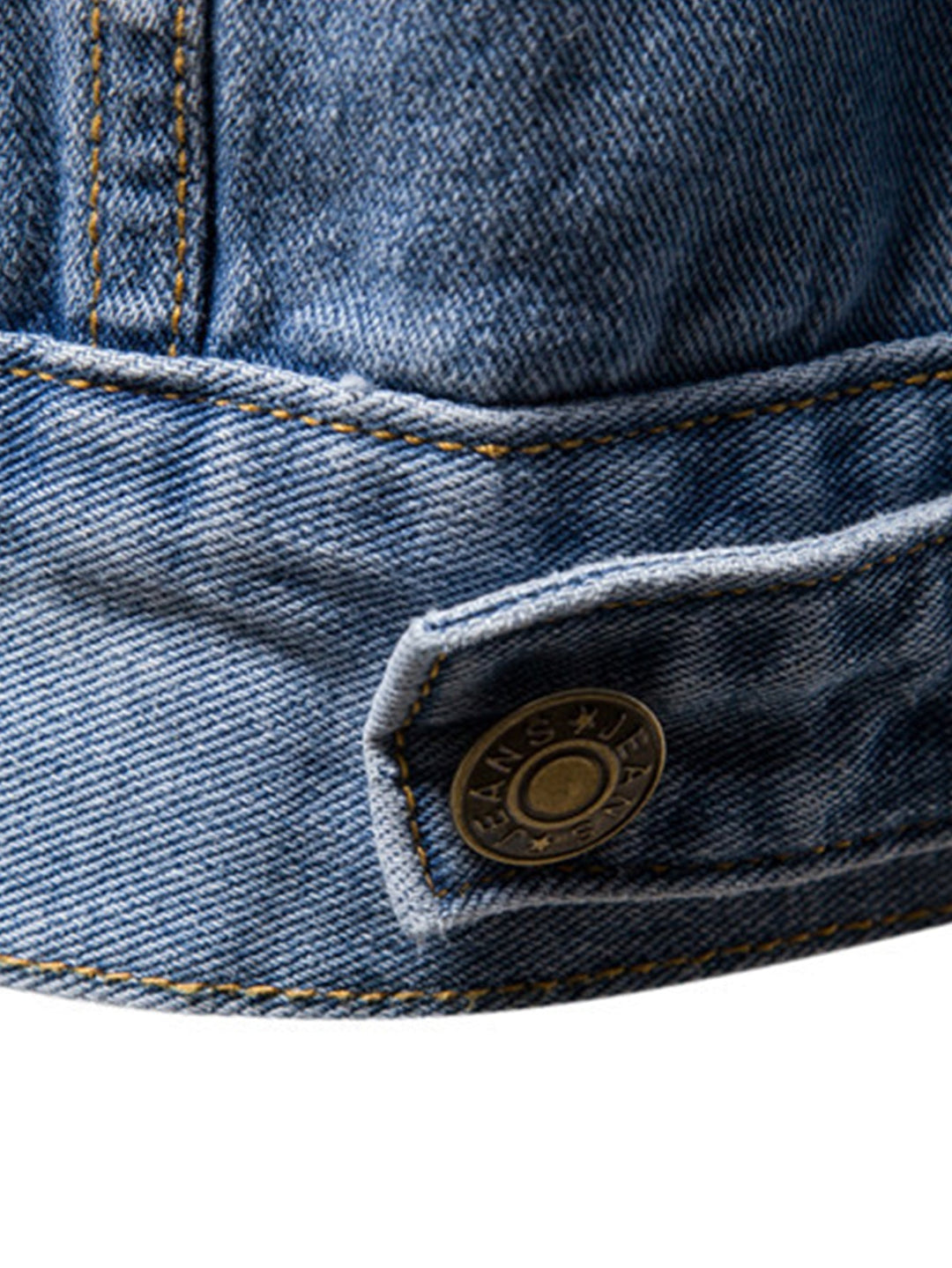 Cas | Gewassen denim jack met borstzakken