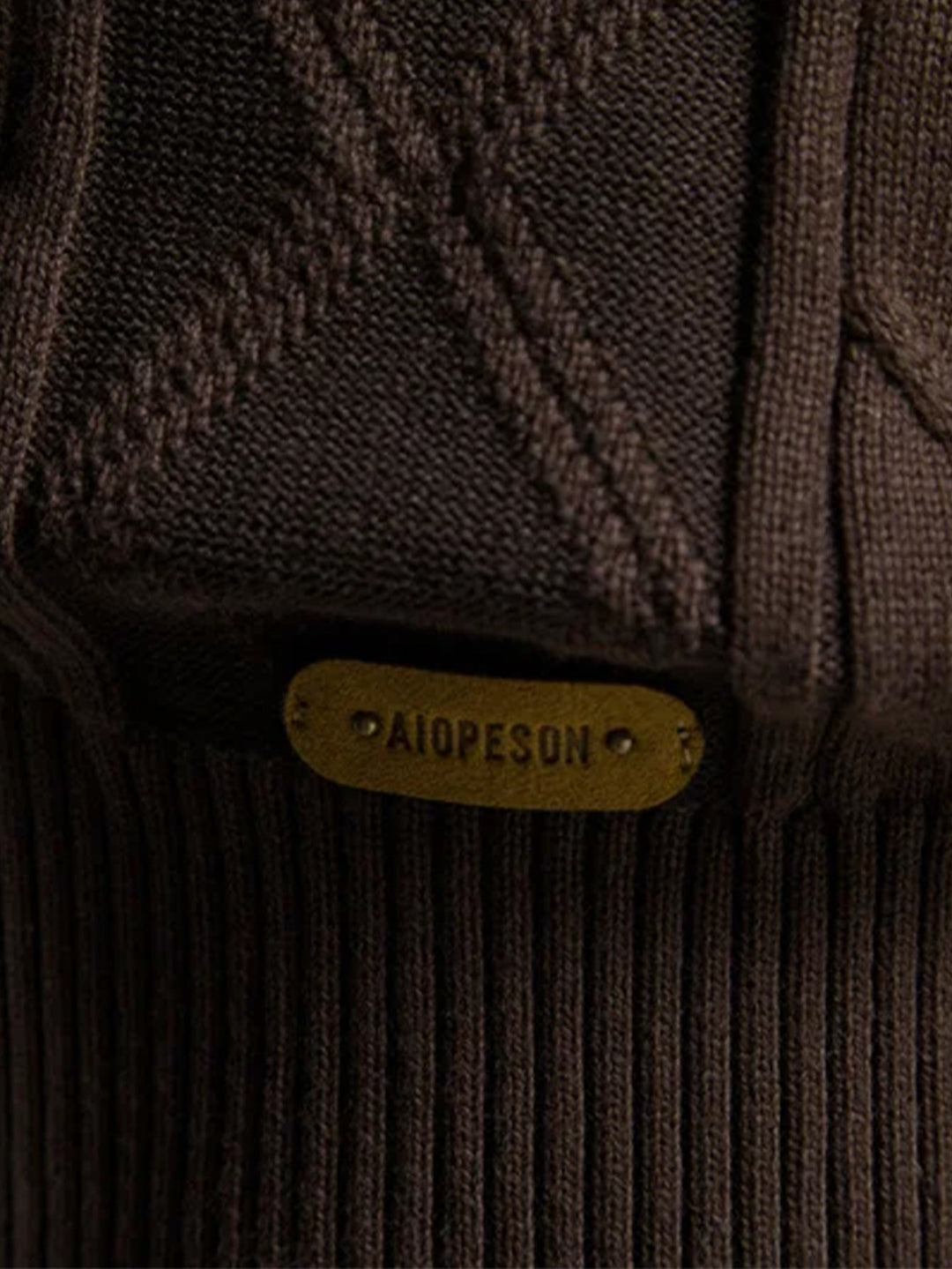 Sjoerd | Jacquardvest met geometrisch patroon en sjaalkraag