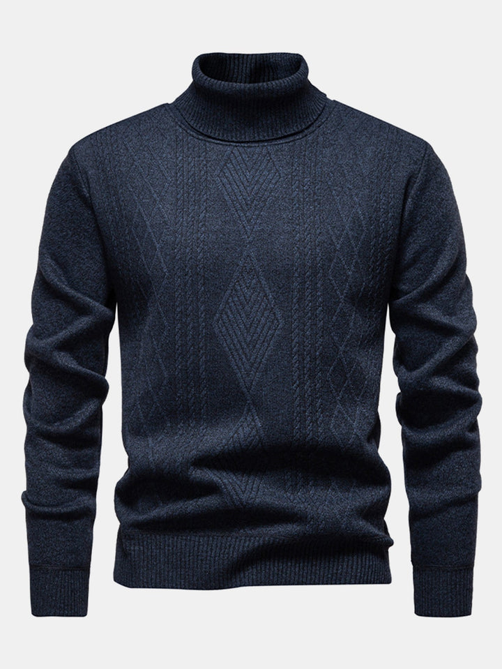 Joris | Jacquard coltrui met geometrisch patroon