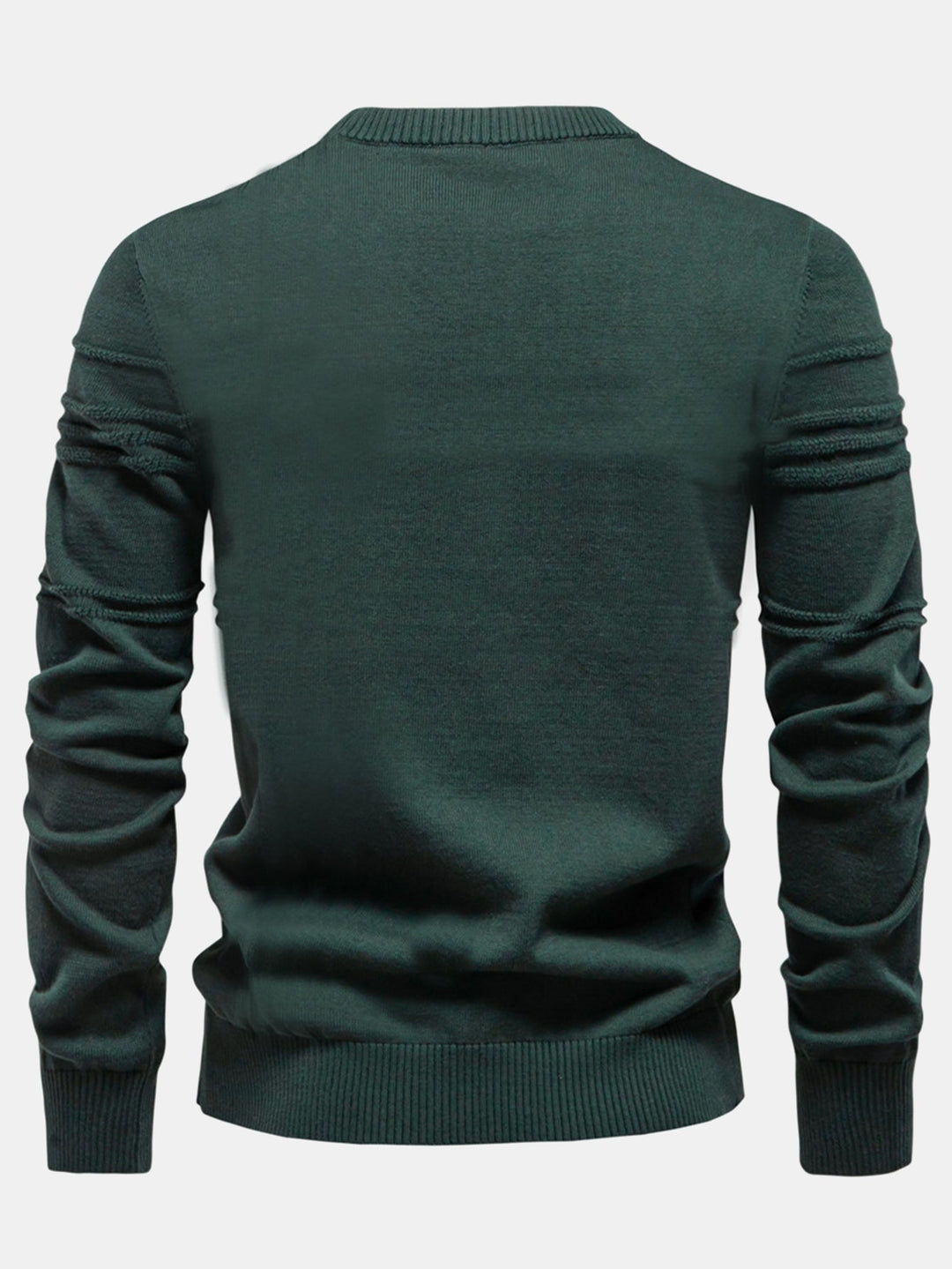 Paul | Gestreepte jacquardtrui met ronde hals