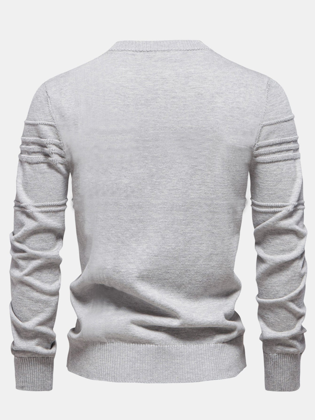 Paul | Gestreepte jacquardtrui met ronde hals