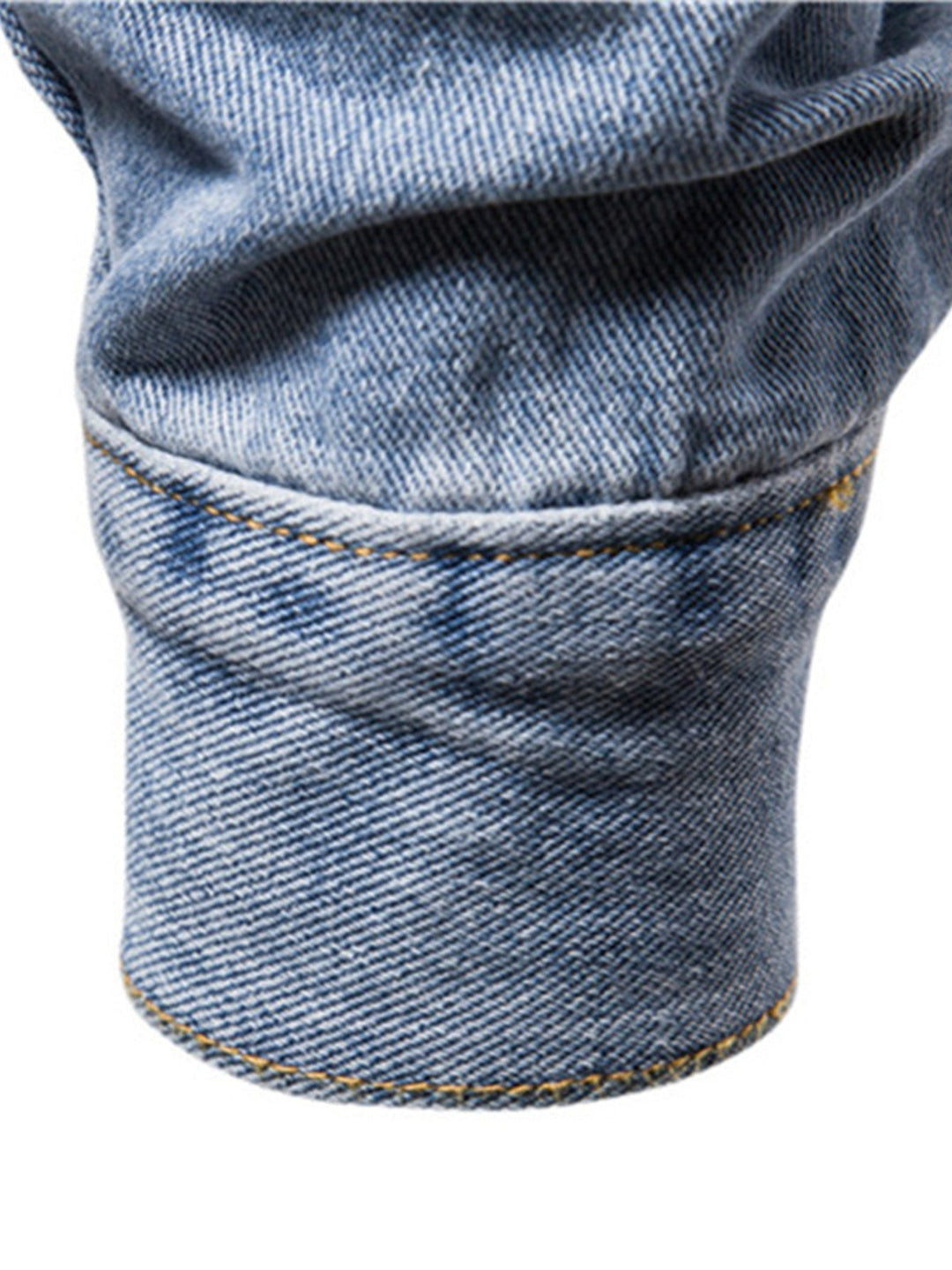 Cas | Gewassen denim jack met borstzakken
