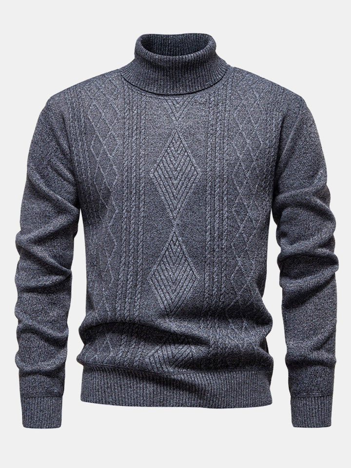 Joris | Jacquard coltrui met geometrisch patroon