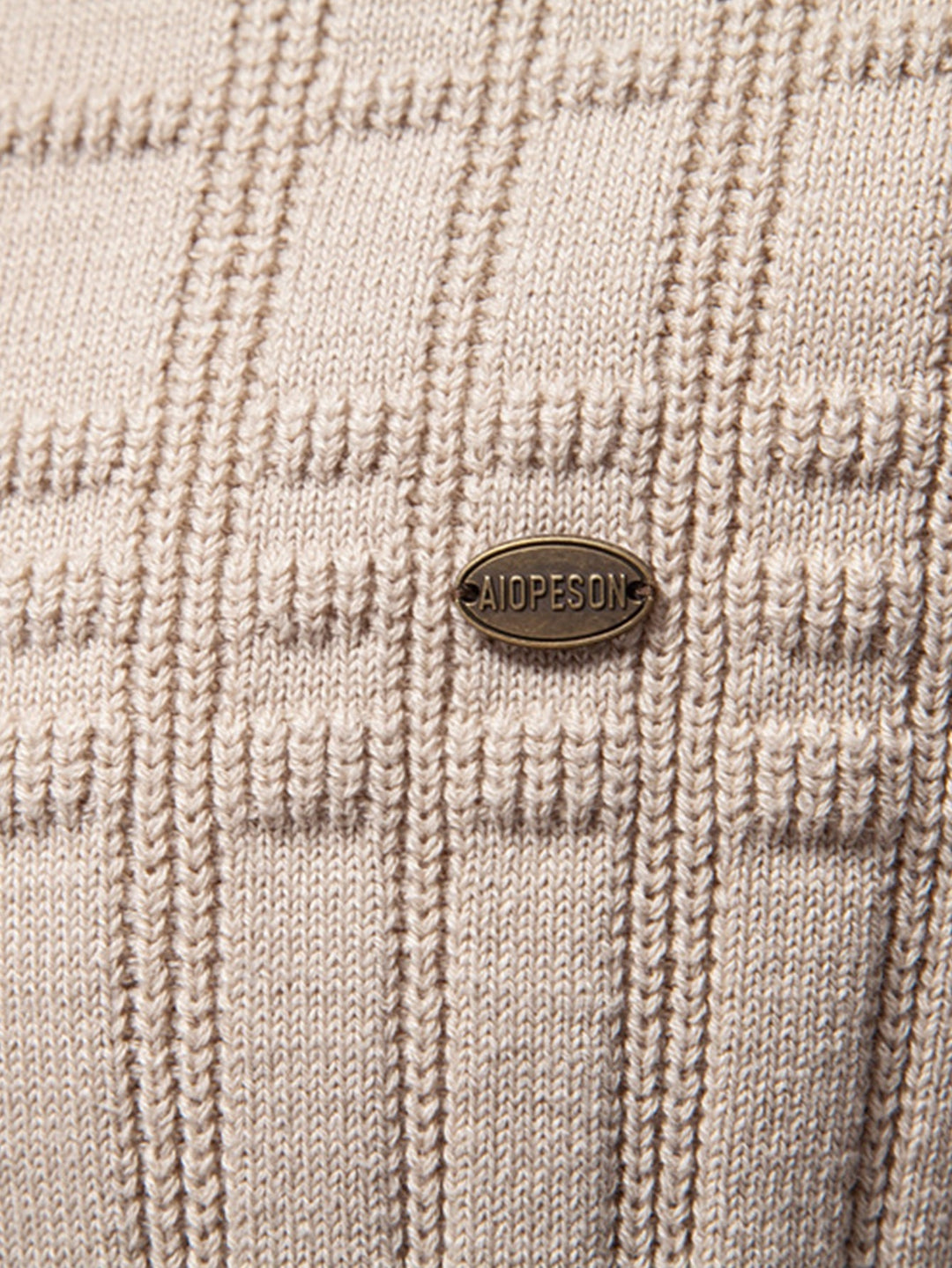 Paul | Gestreepte jacquardtrui met ronde hals