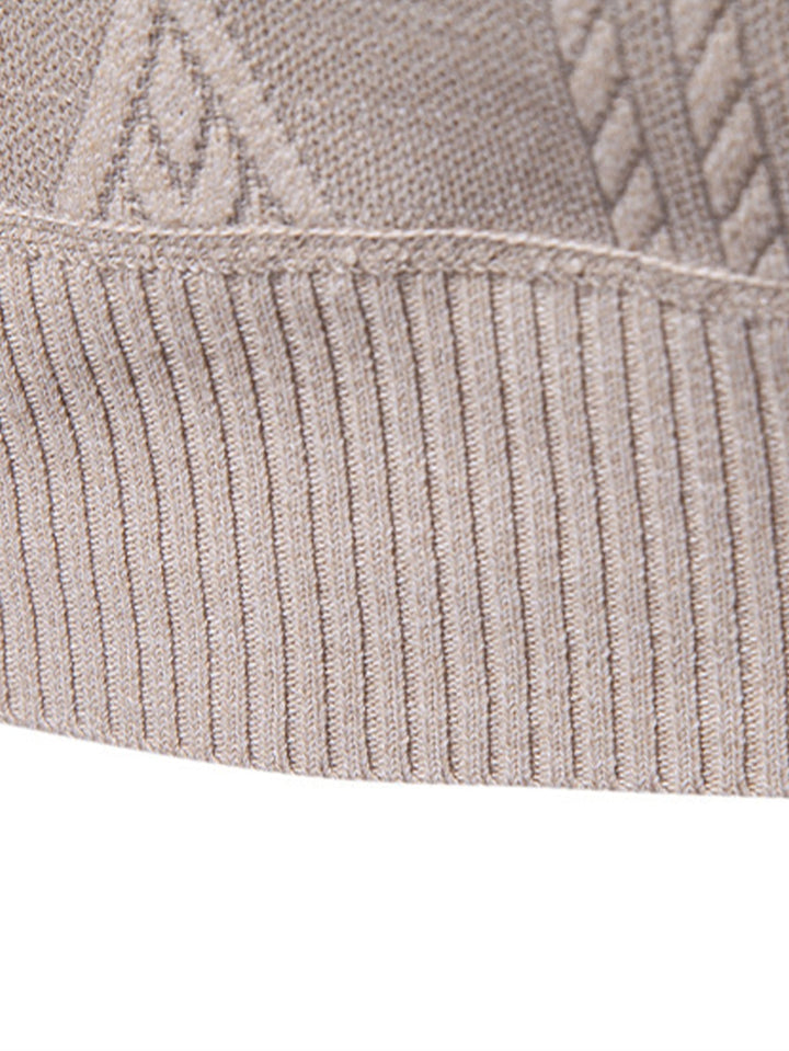 Joris | Jacquard coltrui met geometrisch patroon