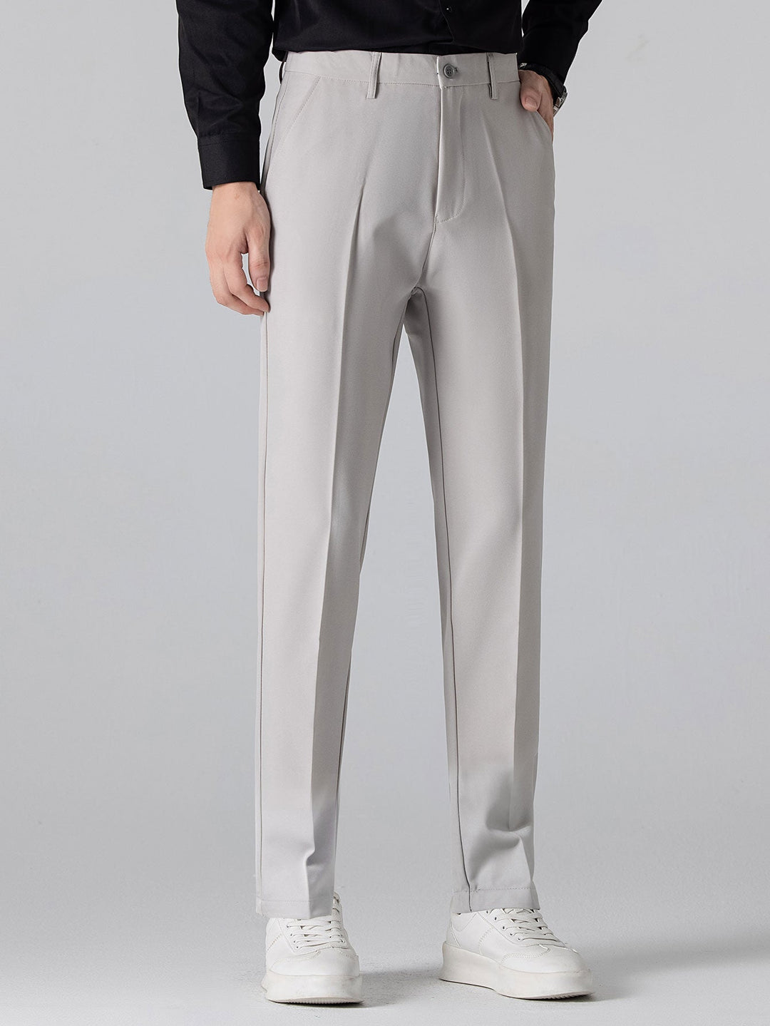 Sjoerd | Slim Fit Taps Toelopende Pantalon