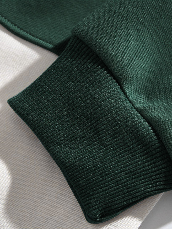 Daan | Sweater met kleurvlakken en relaxte pasvorm