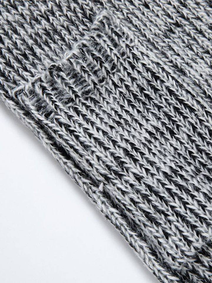 Sebastiaan | Lang gebreid vest met capuchon