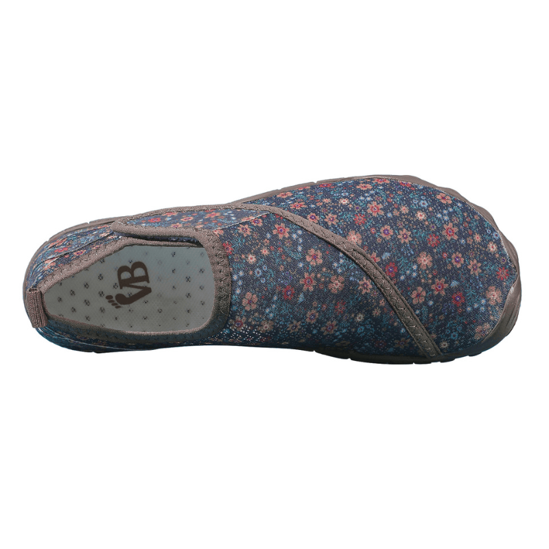 Linda | Bloemenprint marine