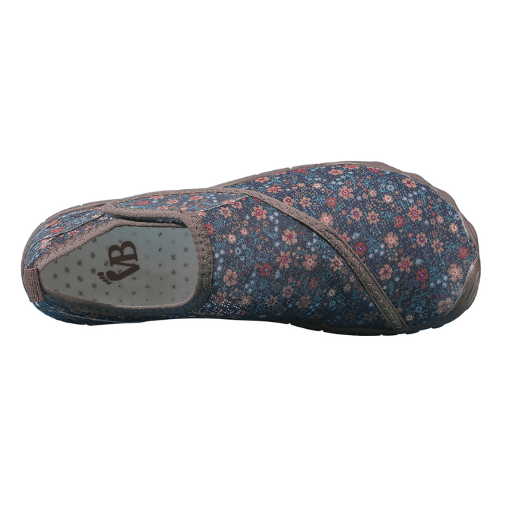 Linda | Bloemenprint marine