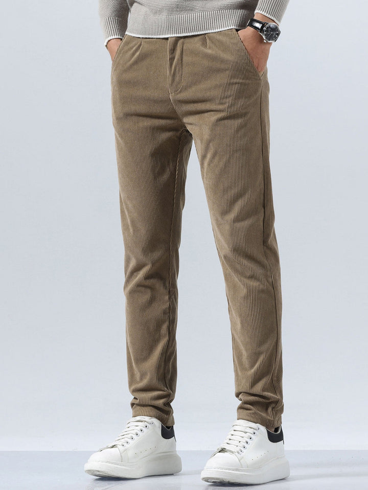 Luc | Corduroy Slim Fit Broek