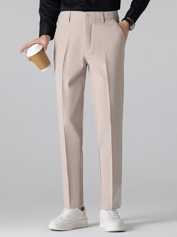 Sjoerd | Slim Fit Taps Toelopende Pantalon