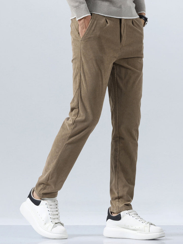 Luc | Corduroy Slim Fit Broek