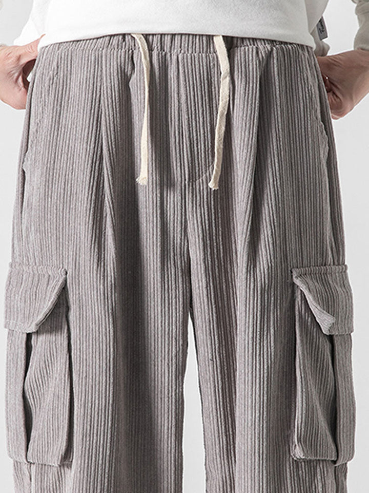 Lars | Corduroy Cargo Broek Relaxed Fit