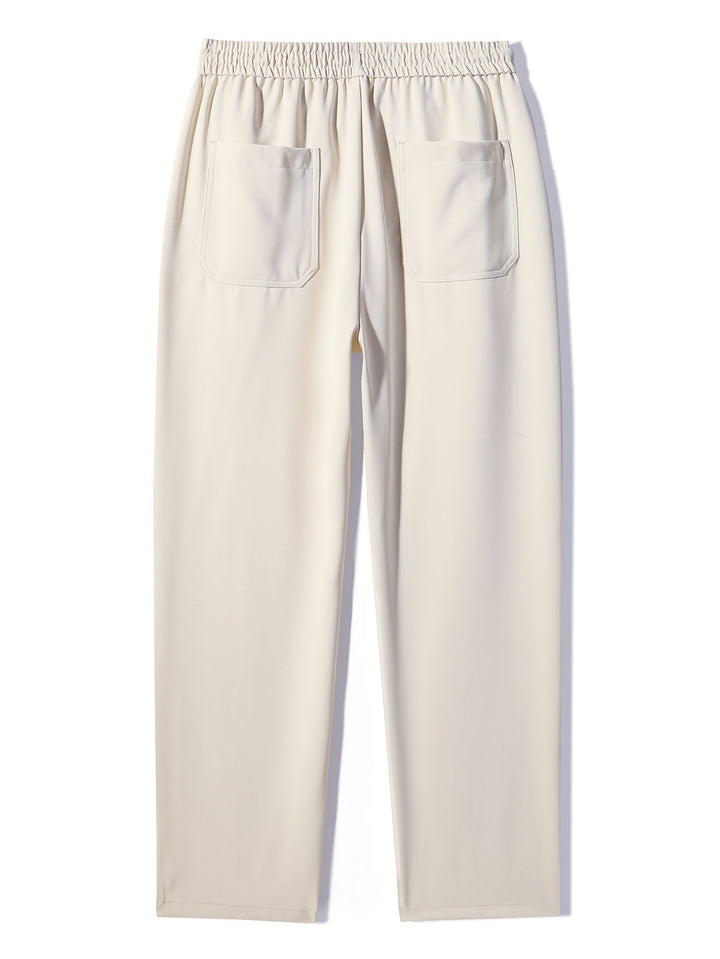 Abel | Geplooide Pantalon met Trekkoord