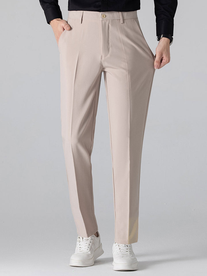 Sjoerd | Slim Fit Taps Toelopende Pantalon