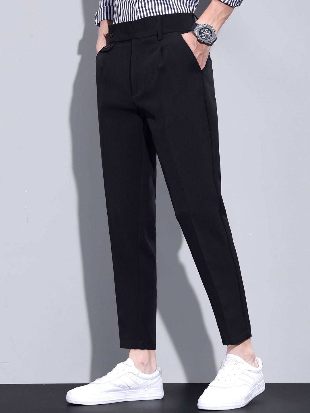 Wessel | Slim Fit Cropped Pantalon