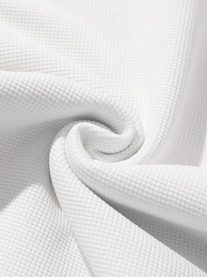 Hein | Sweater met paisleypanelen en wafelstructuur