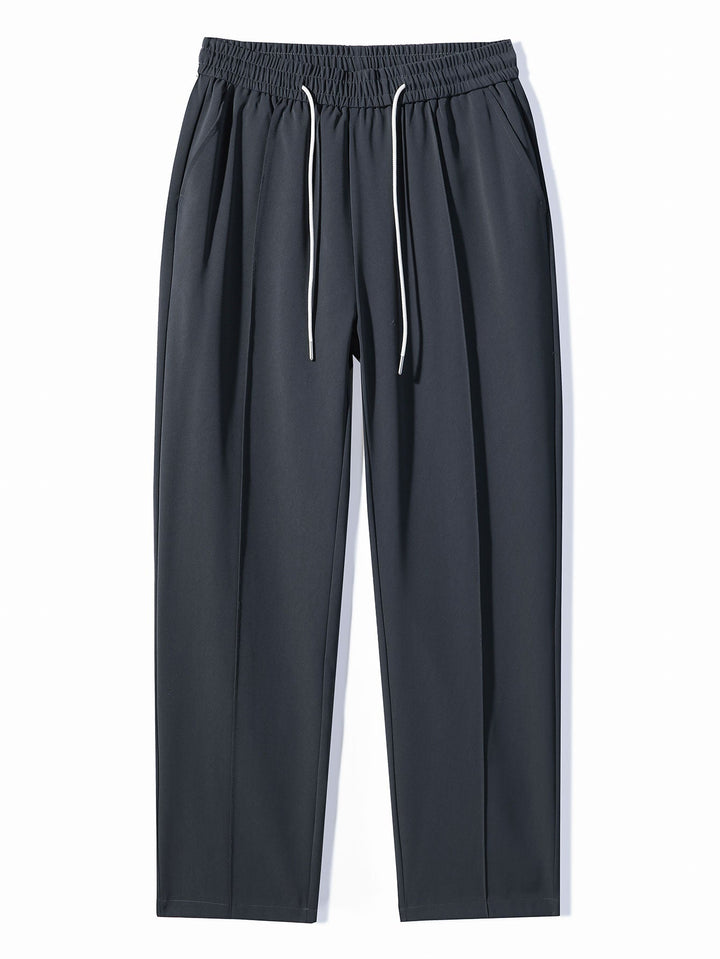 Abel | Geplooide Pantalon met Trekkoord