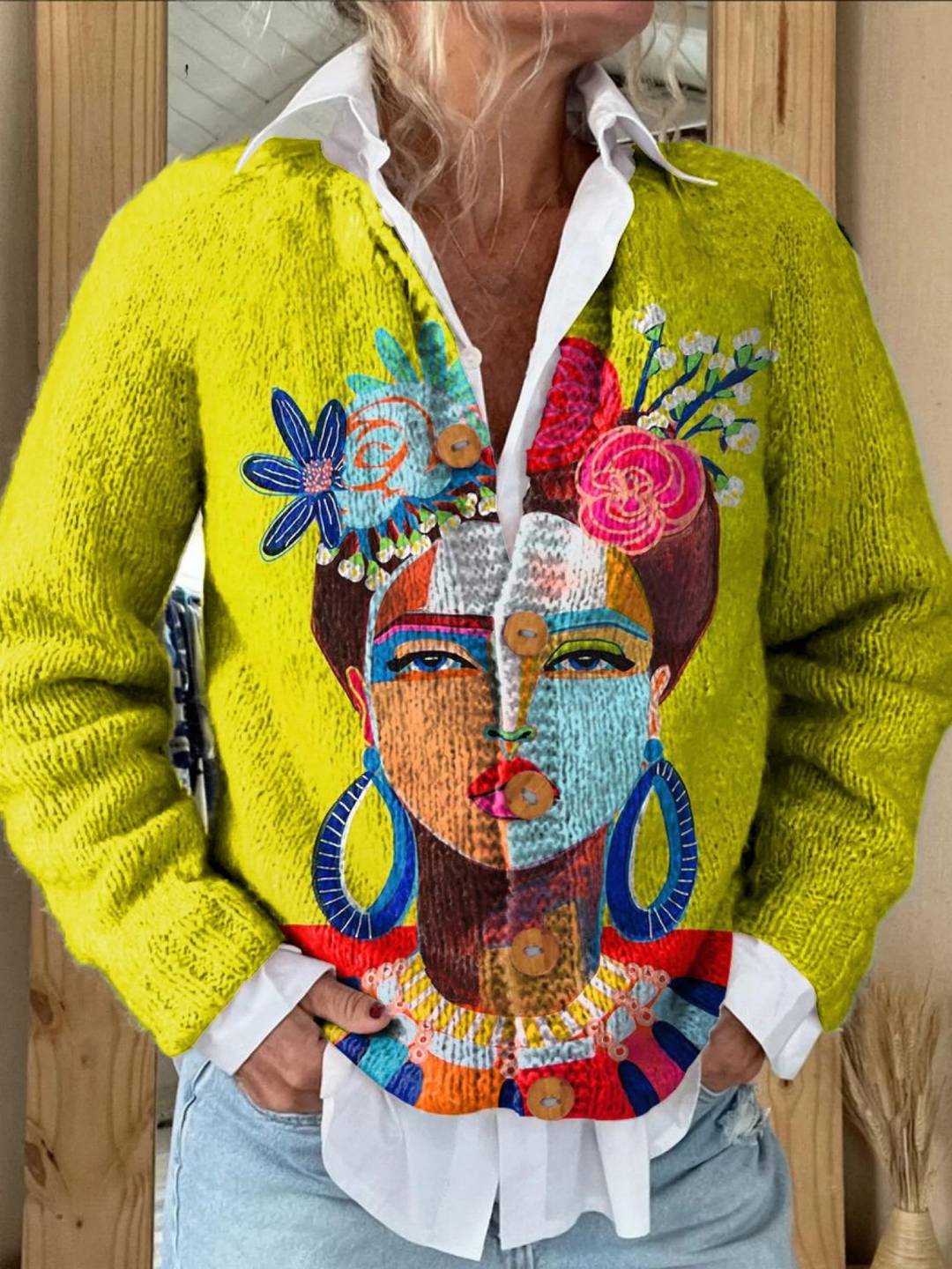 Nine | Portret kunstprint vest