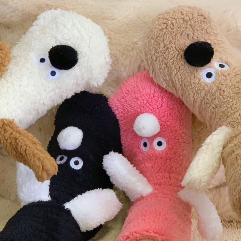 Noa | Puppy-huissokken met wiebeloogjes (2 paar)