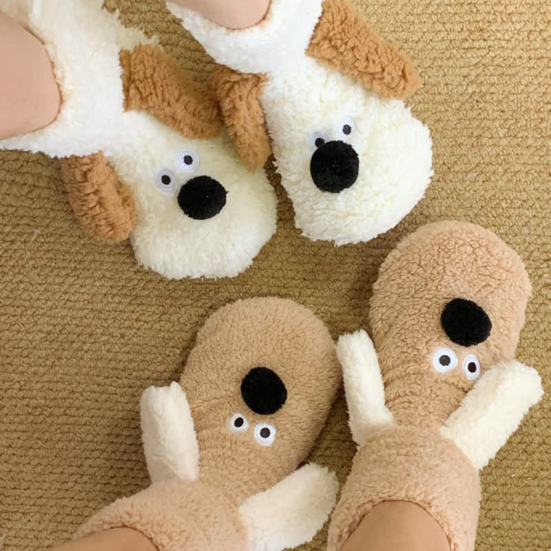 Noa | Puppy-huissokken met wiebeloogjes (2 paar)
