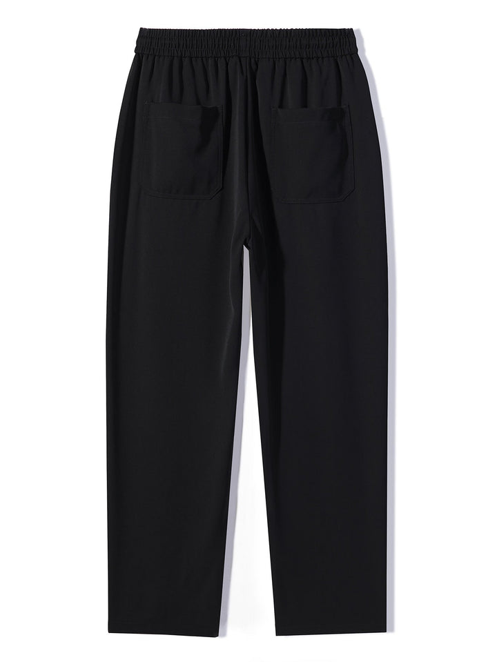 Abel | Geplooide Pantalon met Trekkoord