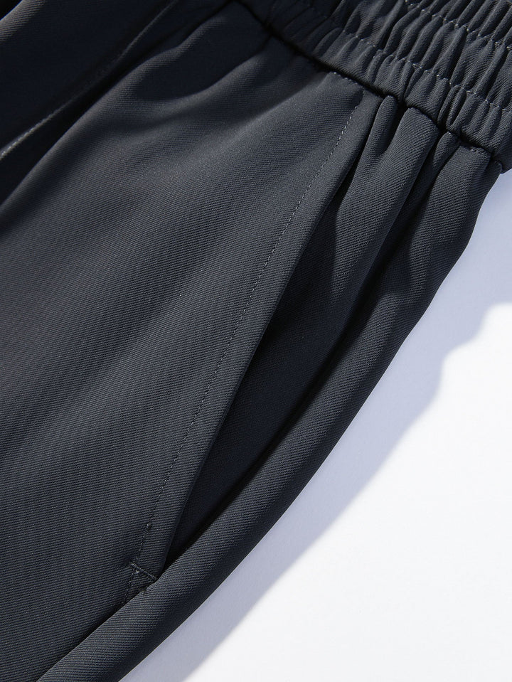 Abel | Geplooide Pantalon met Trekkoord