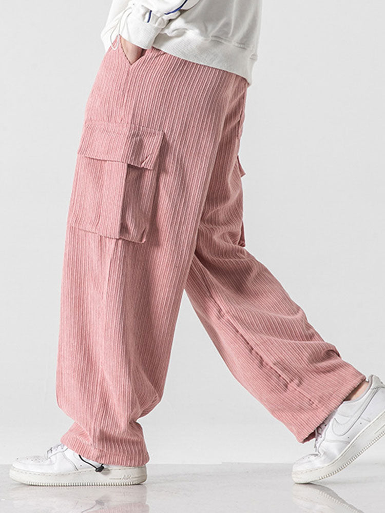 Lars | Corduroy Cargo Broek Relaxed Fit