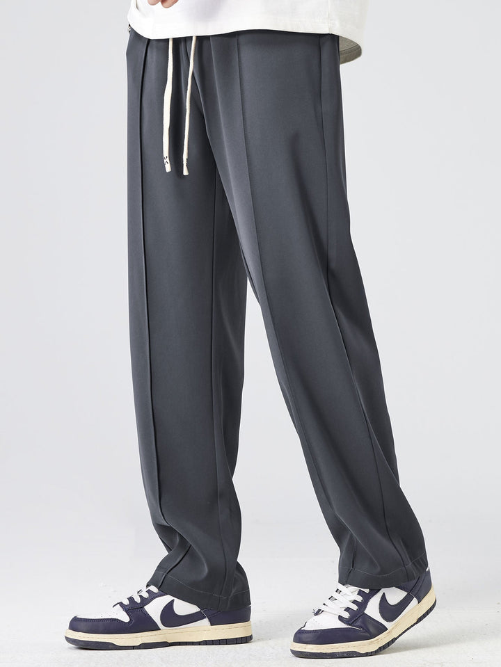 Abel | Geplooide Pantalon met Trekkoord