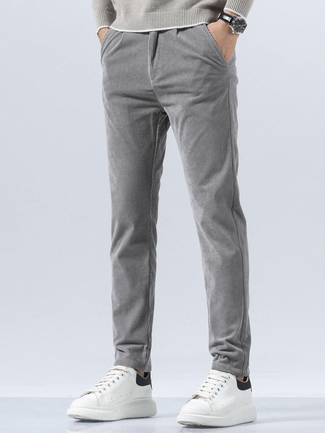 Luc | Corduroy Slim Fit Broek