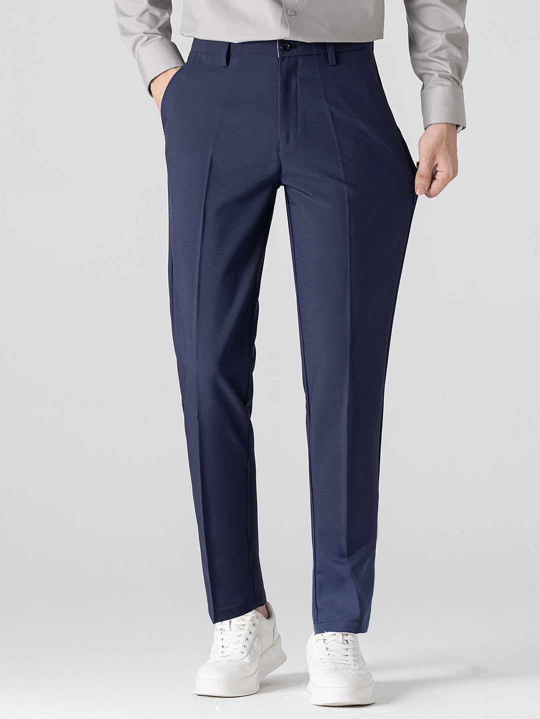Sjoerd | Slim Fit Taps Toelopende Pantalon
