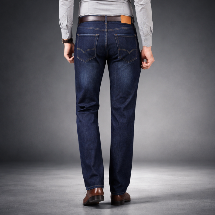 Meindert | Klassieke jeans met rechte pijpen en stretch