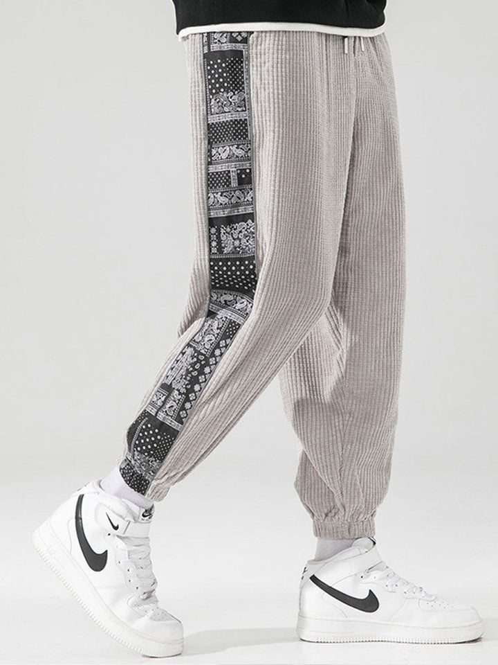Roel | Corduroy Broek met Paisley Print