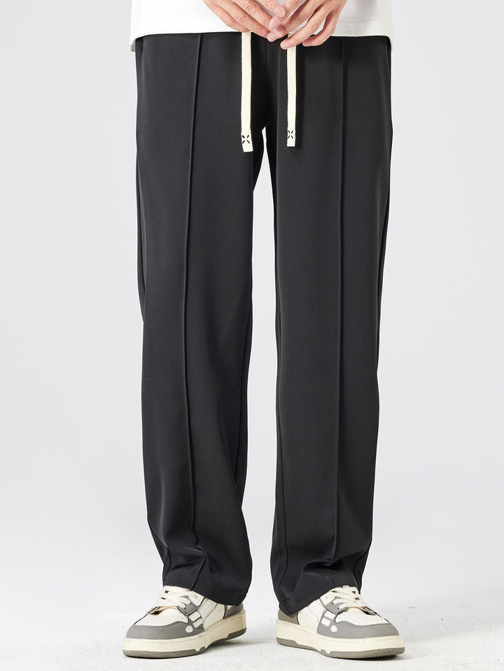 Abel | Geplooide Pantalon met Trekkoord