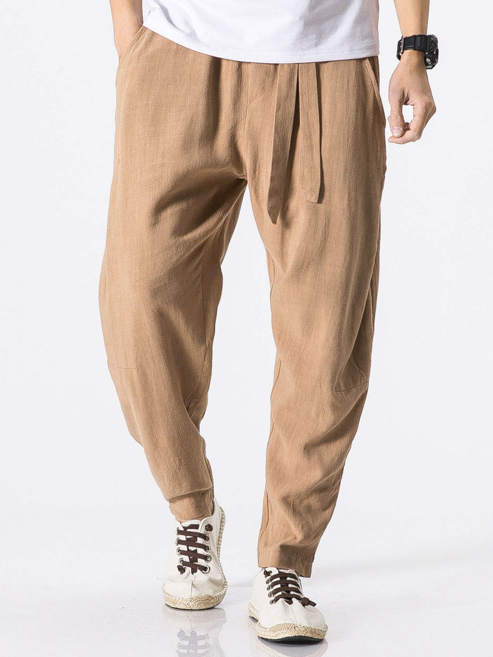 Jasper | Linnen Harem Broek met Riem