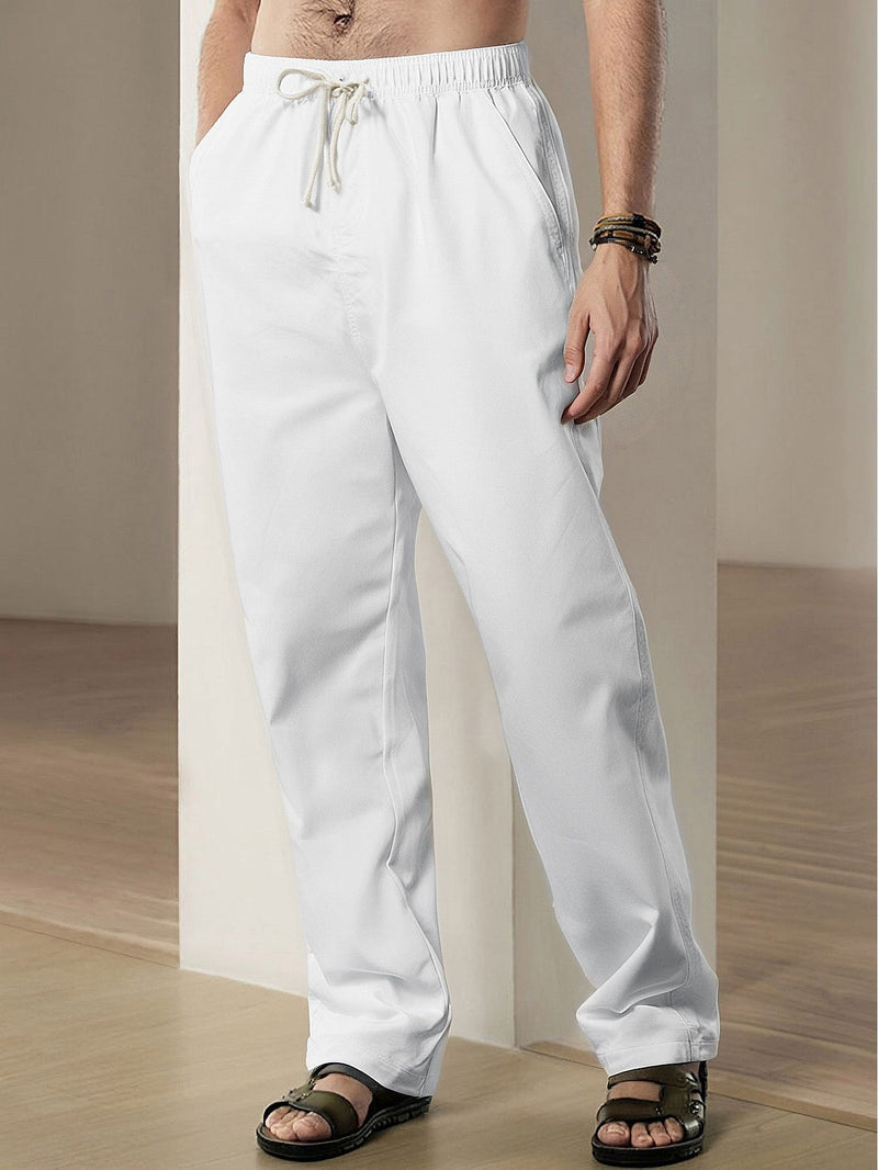 Dave | Linnen Broek Straight Leg