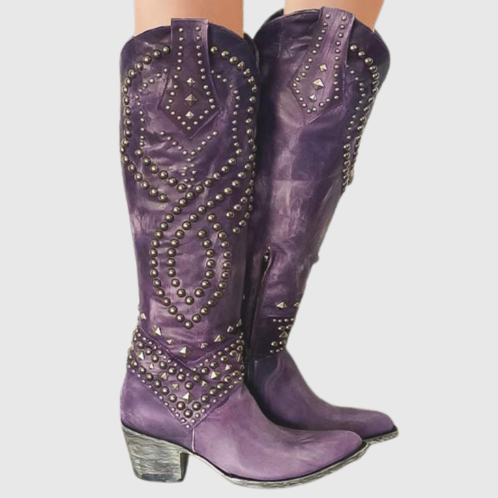 Tessa | Western kniehoge laarzen