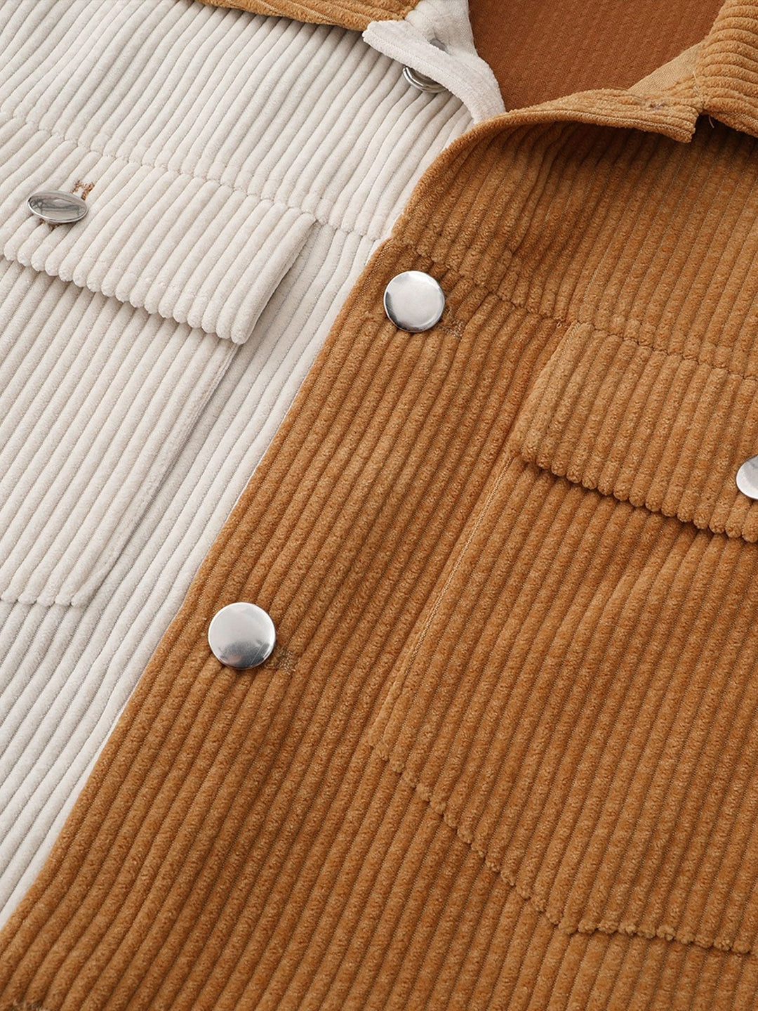 Marcel | Corduroy jack met colour-block design