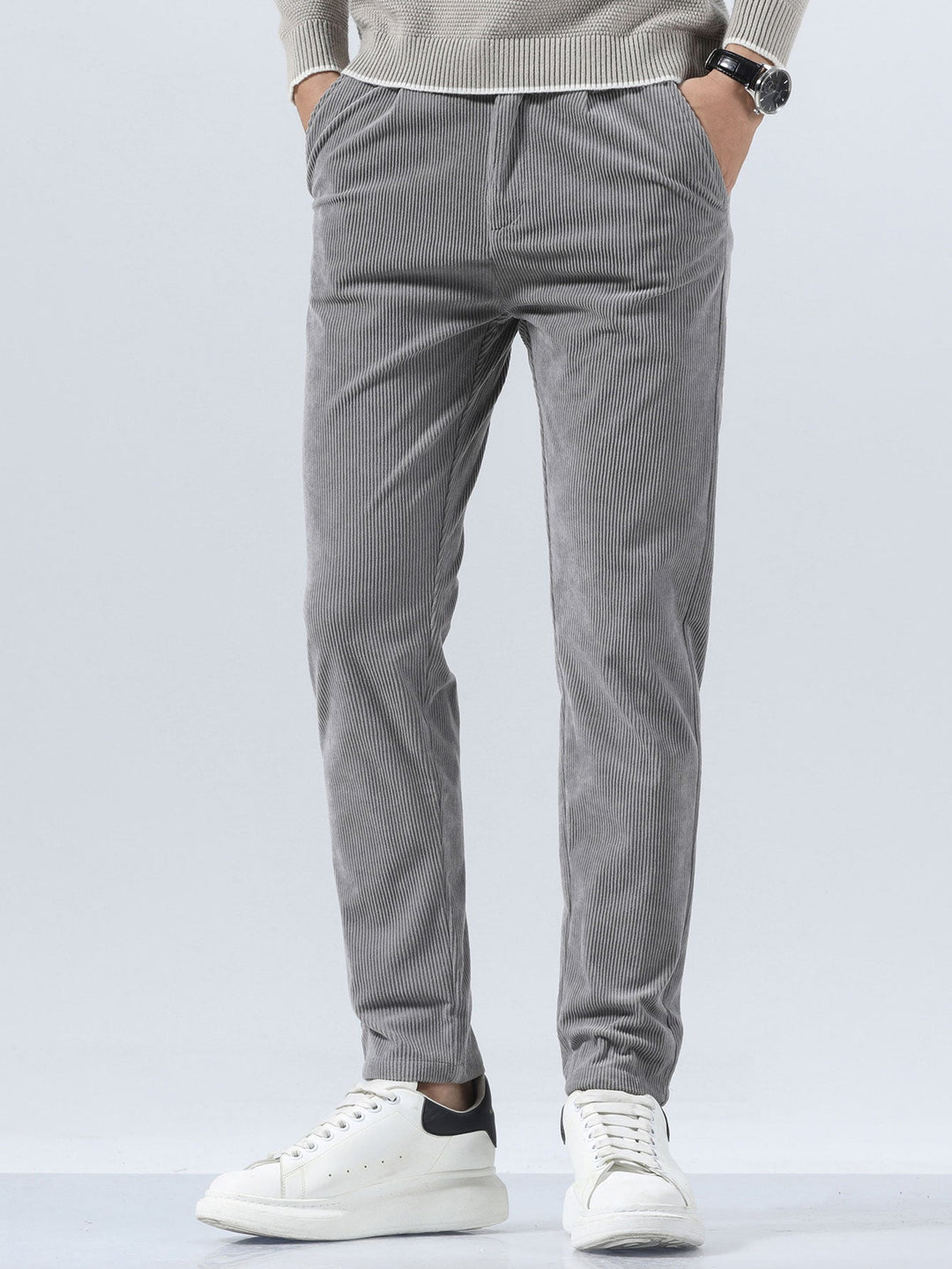 Luc | Corduroy Slim Fit Broek