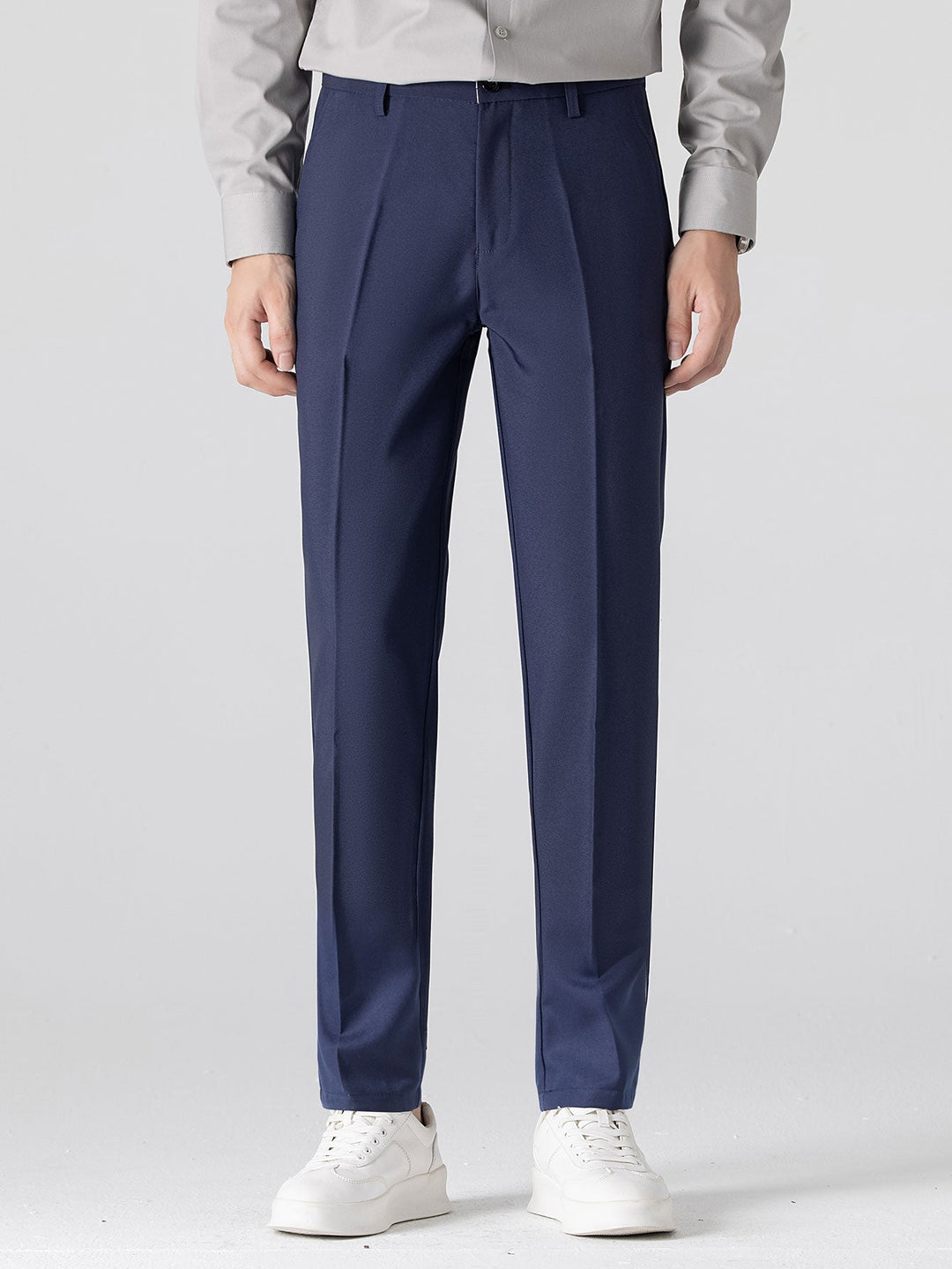 Sjoerd | Slim Fit Taps Toelopende Pantalon