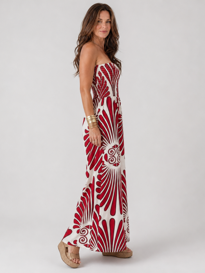 Marga | Jumpsuit met wijde pijpen